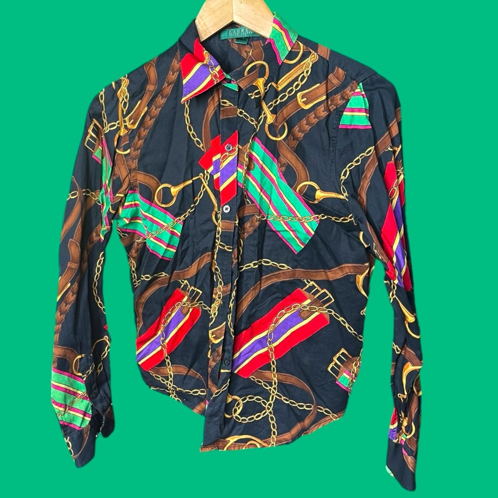 Rare Vintage Ralph Lauren Women’s Petite Medium Shirt - Timeless & Stylish